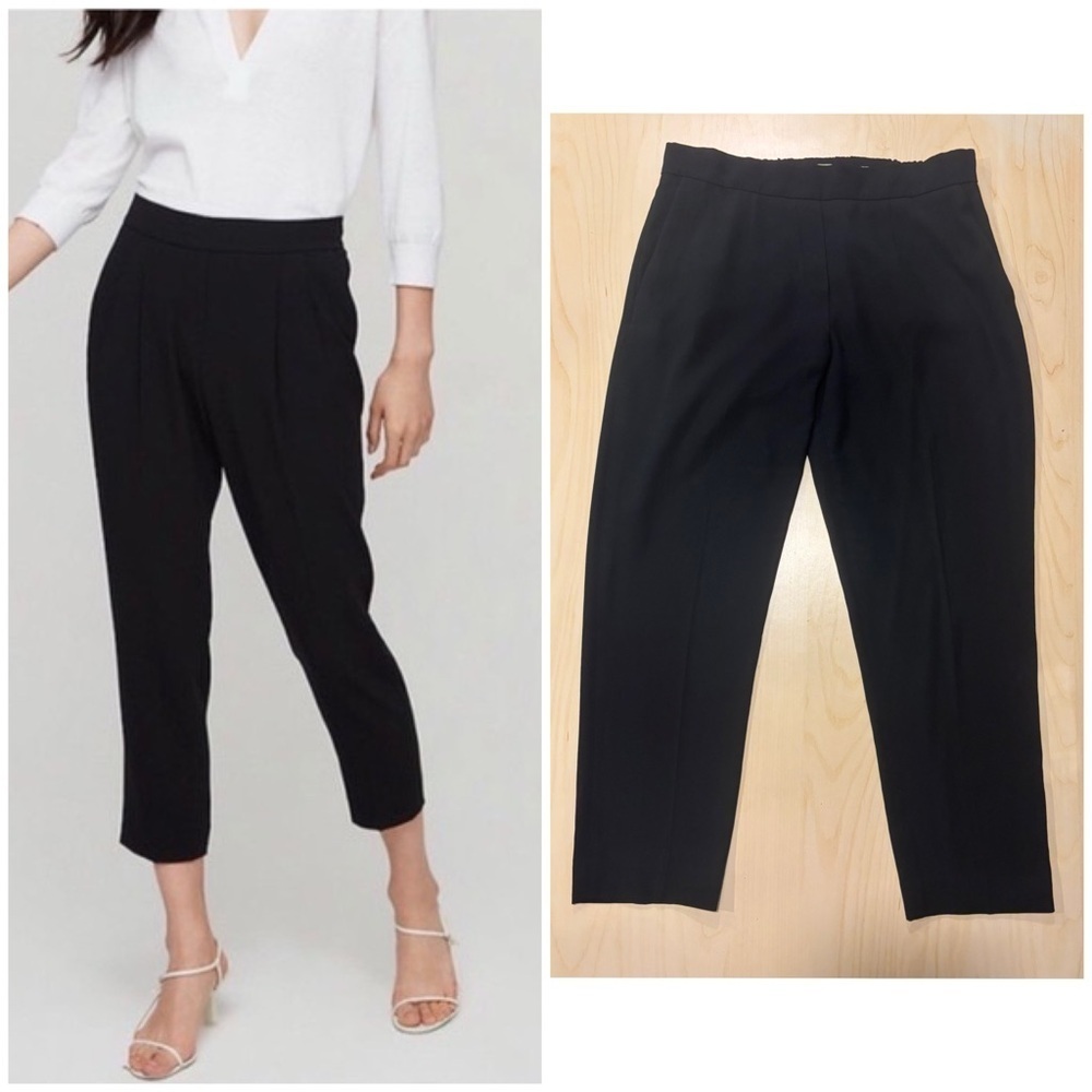 Aritzia Babaton Black Pants Fine Japanese Fabric Size 6